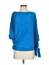 Abi Ferrin Blue 3/4 Sleeve Top Size S - photo 1