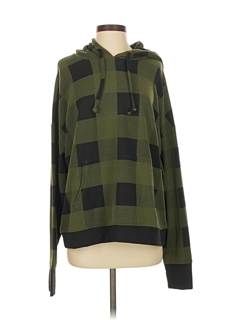 Pre-owned Belle By Kim Gravel Pullover Hoodie In Green