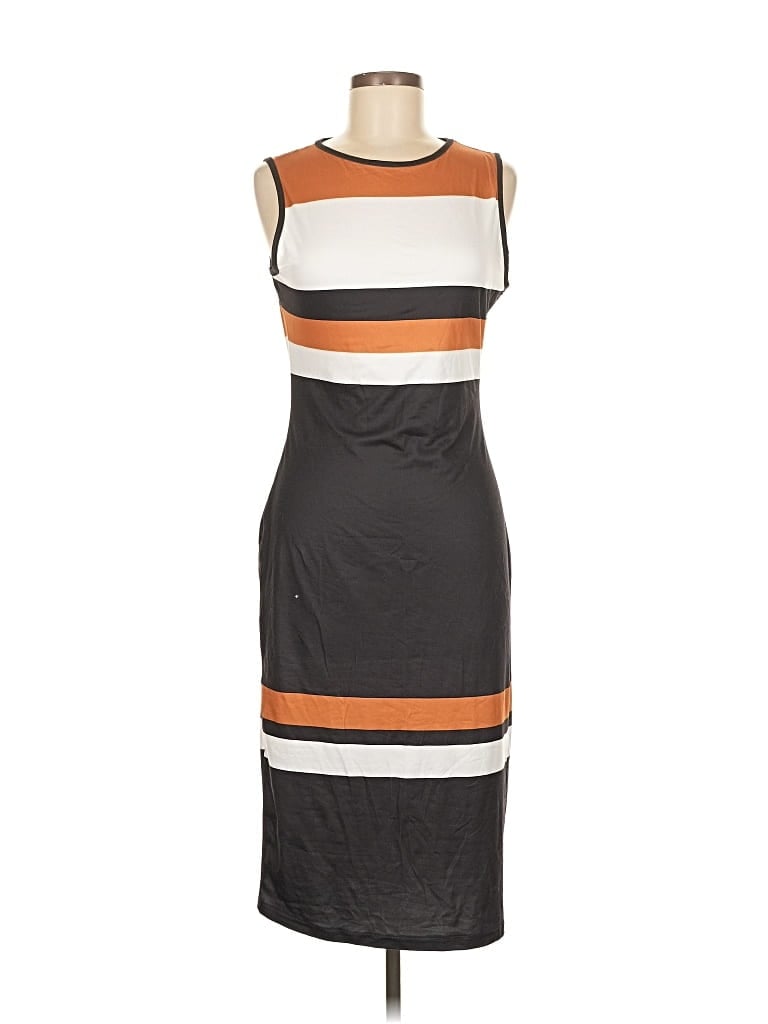 Pre-owned Shein Casual Dress In Brown