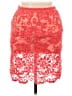 Baraschi 100% Viscose Red Formal Skirt Size 10 - photo 1