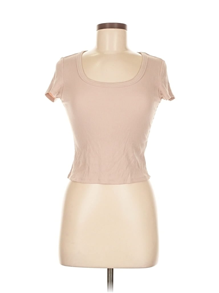 Pre-owned Gypsy & Jade Short Sleeve T-shirt In White