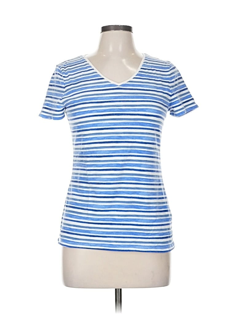 Pre-owned Talbots Short Sleeve T-shirt In Blue