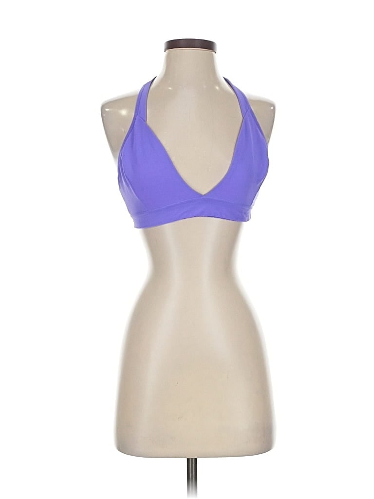 Pre-owned Lululemon Athletica Tank Top Purple Halter Neckline Tops