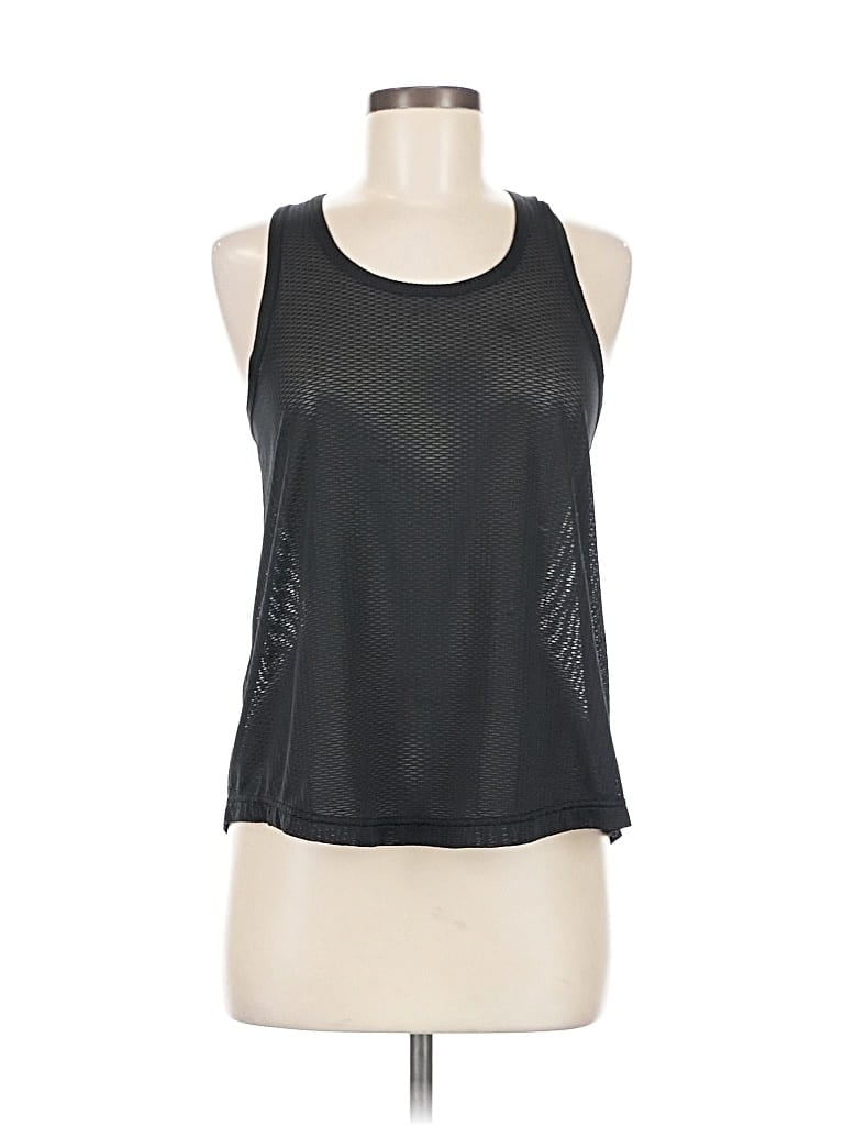 Pre-owned Reebok Tank Top Black Halter Neckline Tops