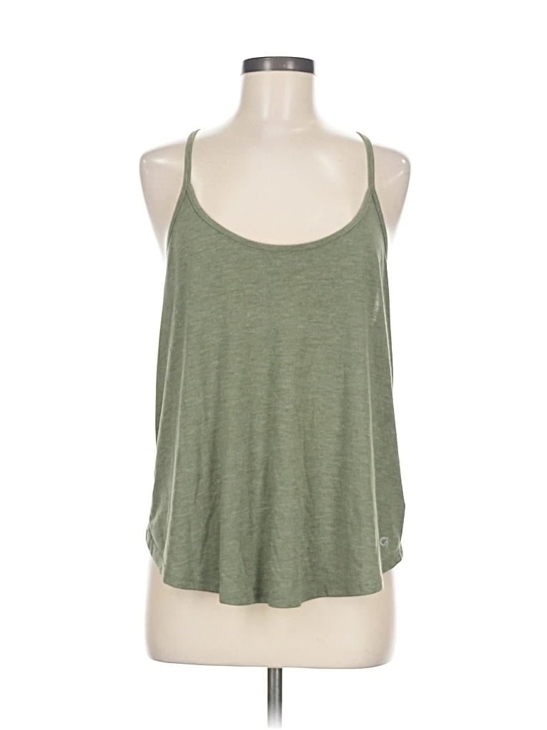 Pre-owned Gap Fit Outlet Tank Top Green Halter Neckline Tops