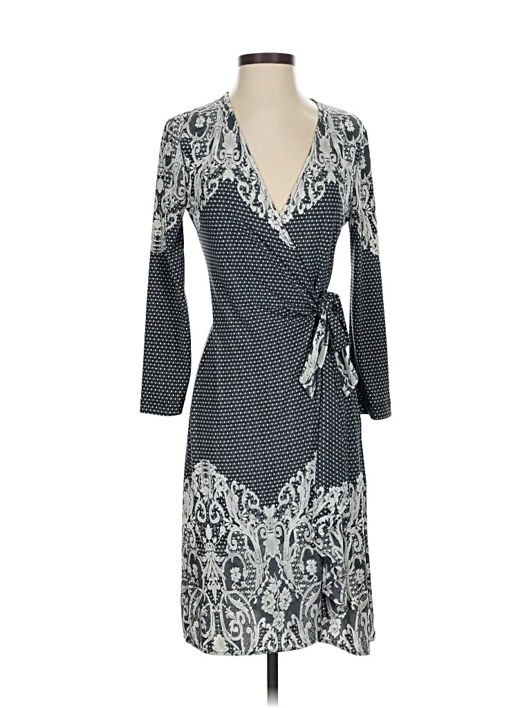 Pre-owned Bcbgmaxazria Cocktail Dress In Gray