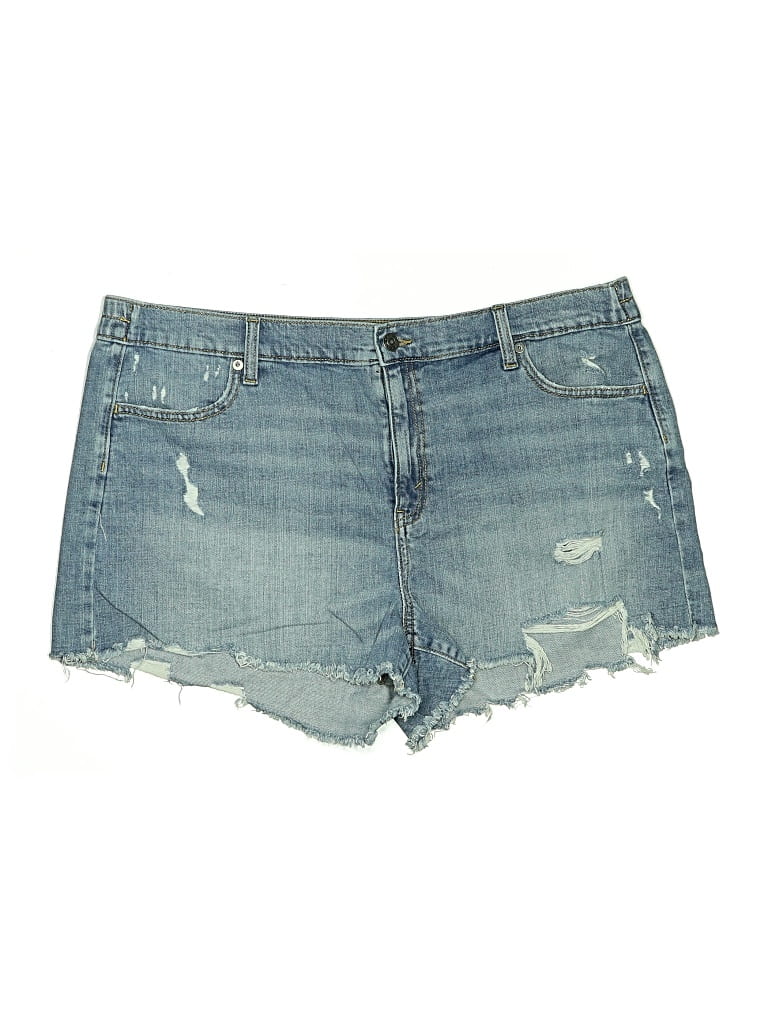 Pre-owned Aerie Denim Shorts In Blue