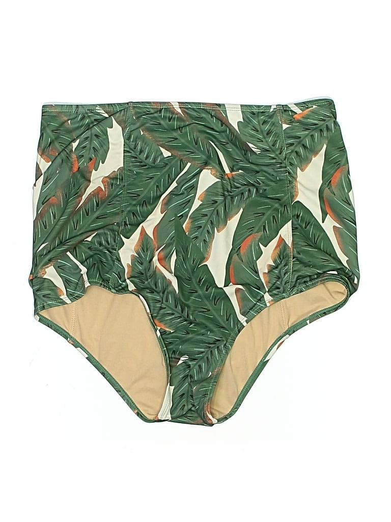 Pre-owned Unbranded Swimsuit Bottoms In Green