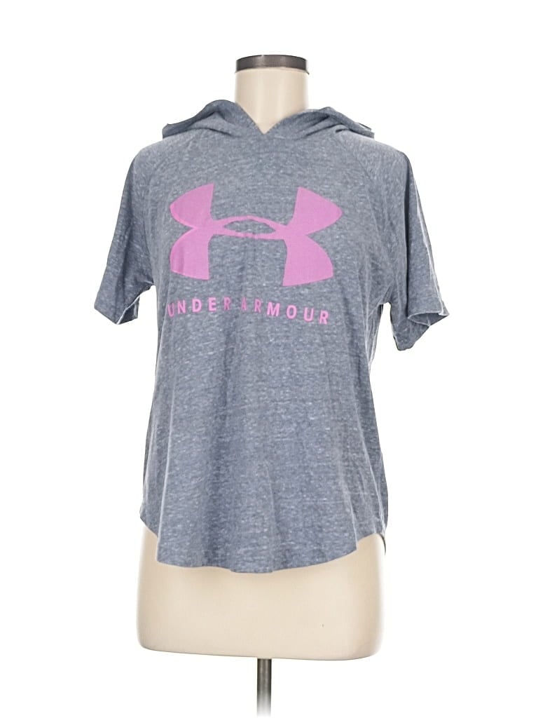 Pre-owned Under Armour Pullover Hoodie In Gray