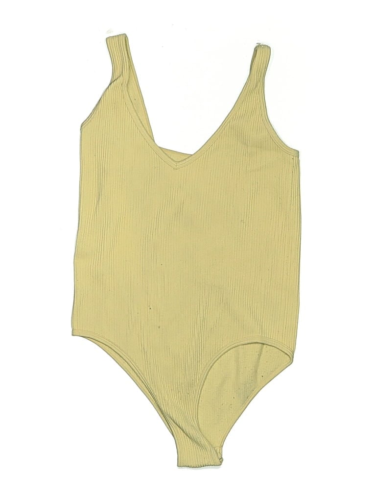 Pre-owned Aura Bodysuit In Yellow