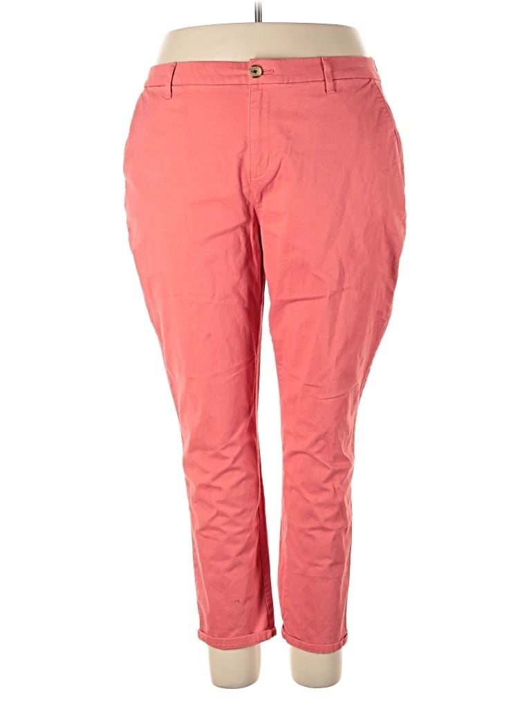Pre-owned Tommy Hilfiger Khaki Pant In Pink