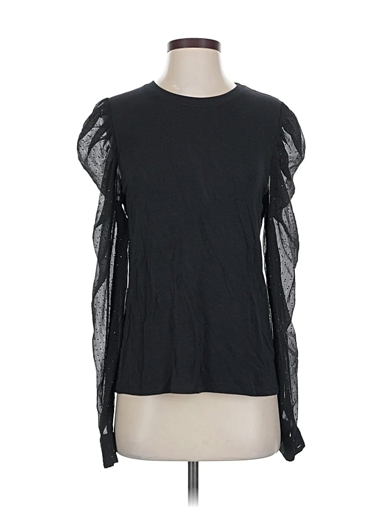 Click to view more detailed imagery on our partner's website Pre-owned Generation Love Long Sleeve Top Black Crew Neck Tops