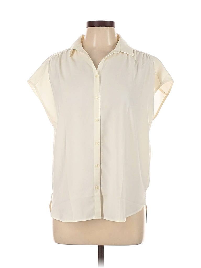 Pre-owned Ann Taylor Loft Outlet Sleeveless Blouse In White