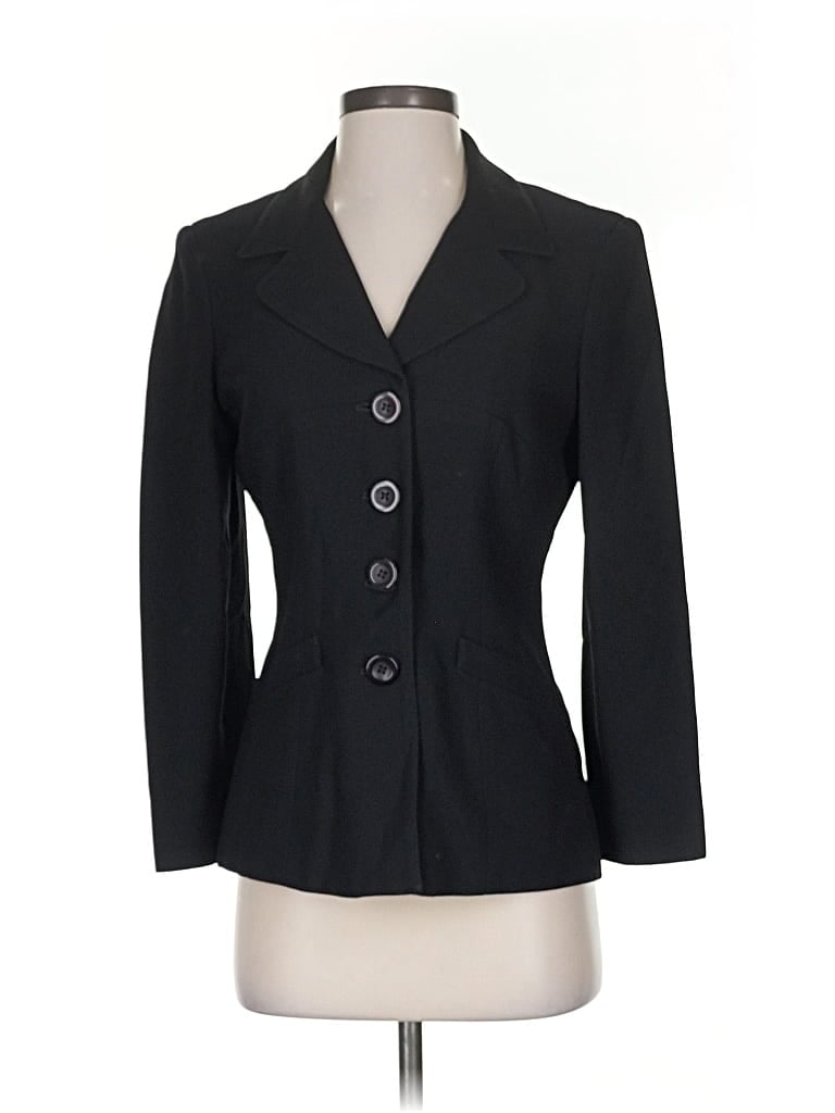 Pre-owned Bebe Blazer Jacket In Black