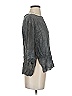 Burning Torch 100% Viscose Gray 3/4 Sleeve Blouse Size XXS - photo 4
