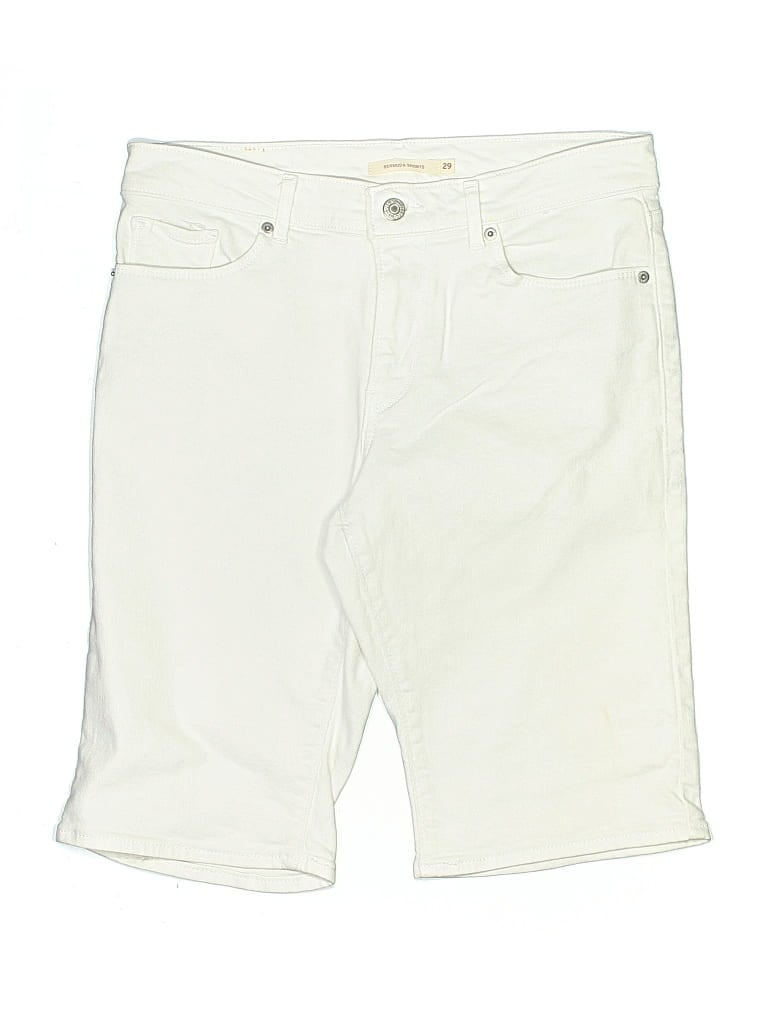 Pre-owned Levi's Khaki Shorts In White