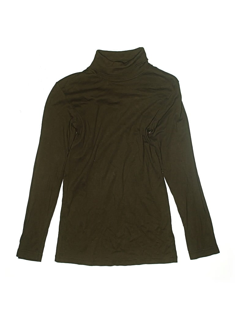 Pre-owned Petit Bateau Kids' Long Sleeve Turtleneck In Brown