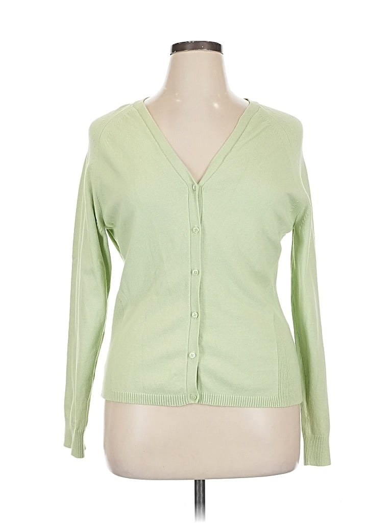 Pre-owned Relativity Cardigan Sweater In Green