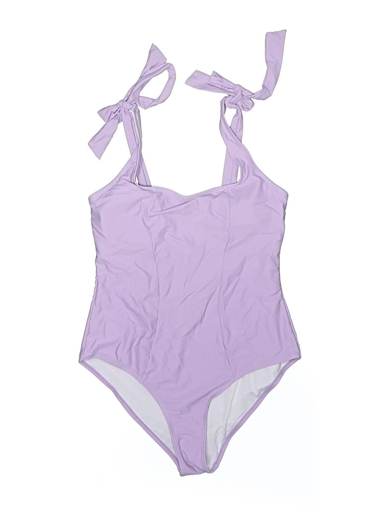 Pre-owned Assorted Brands One Piece Swimsuit In Purple