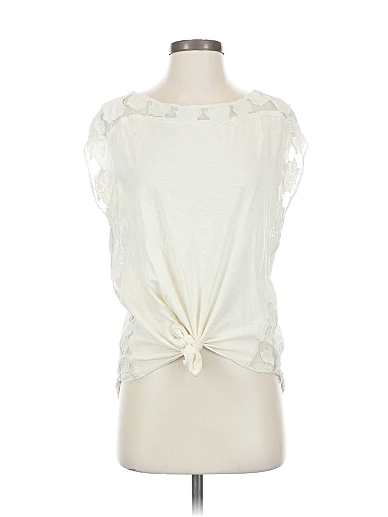 Pre-owned Lucky Brand Sleeveless Blouse In White