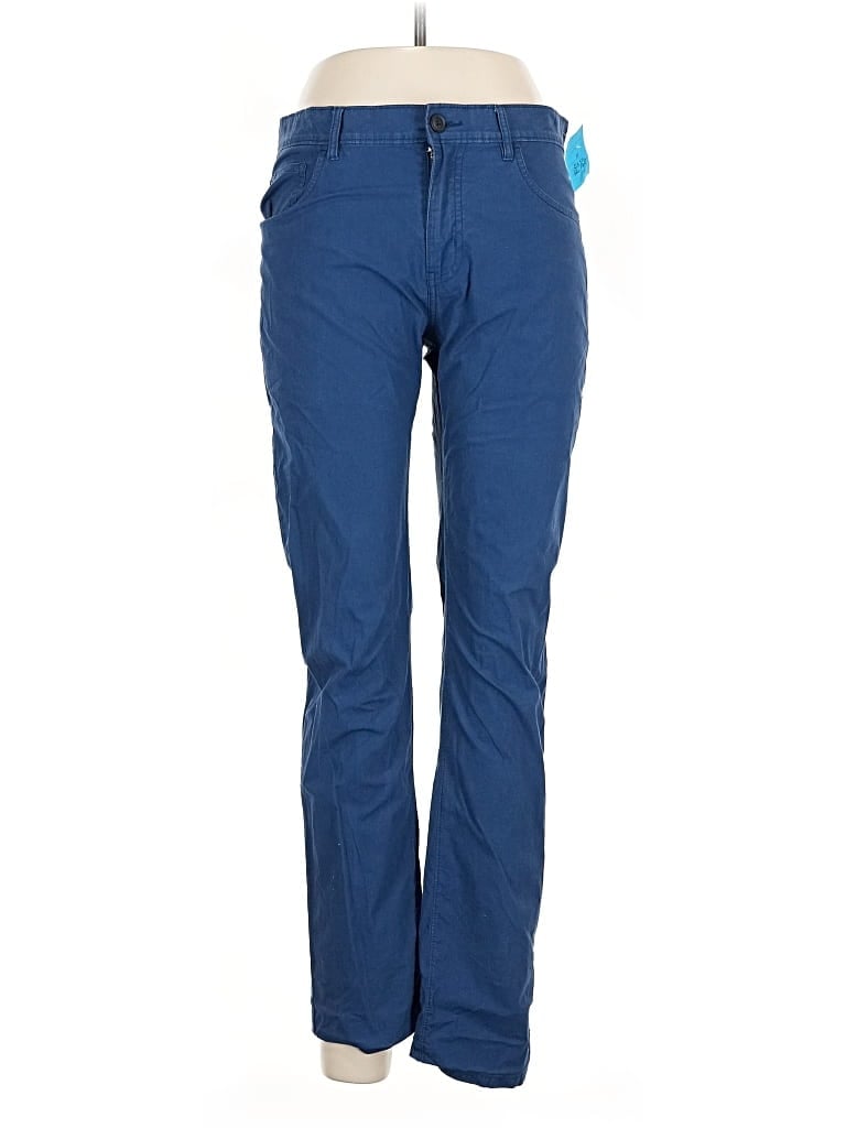 Pre-owned Perry Ellis Portfolio Casual Pants In Blue