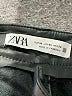 Zara 100% Polyester Black Faux Leather Pants Size 6 - photo 7
