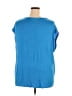 Dunnes 100% Polyester Blue Short Sleeve Top Size XXL - photo 2