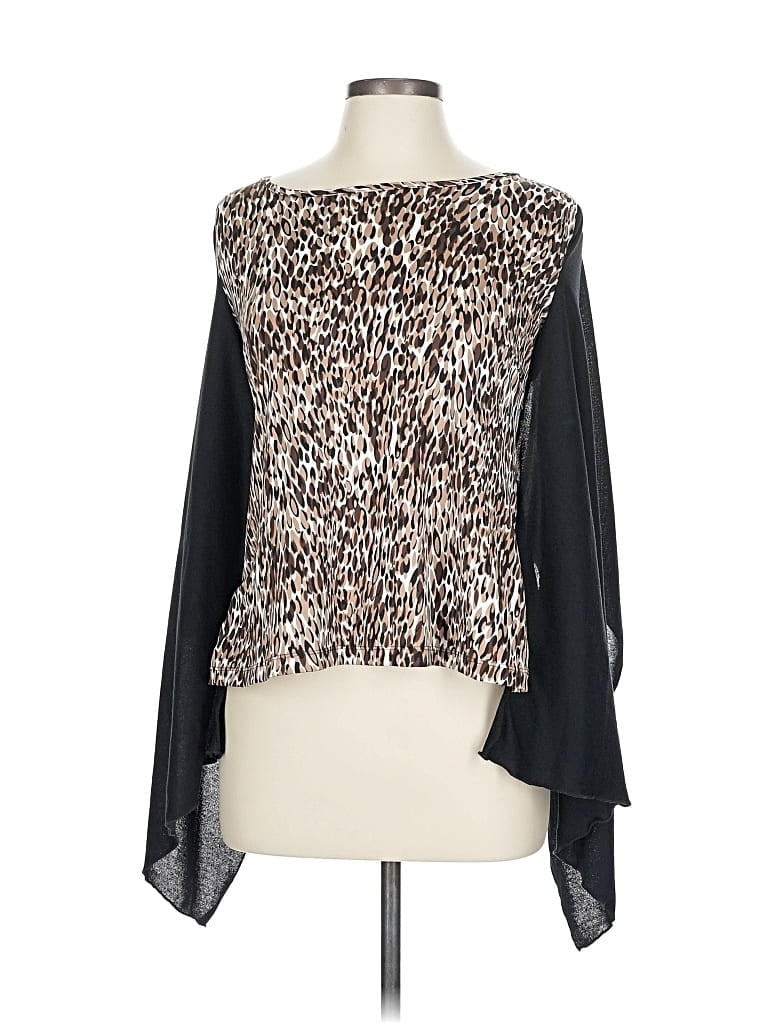 Pre-owned New Directions Long Sleeve Blouse In Black