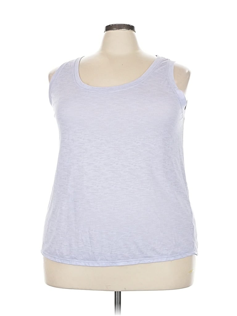 Pre-owned Zella Sleeveless Top Gray Scoop Neck Tops