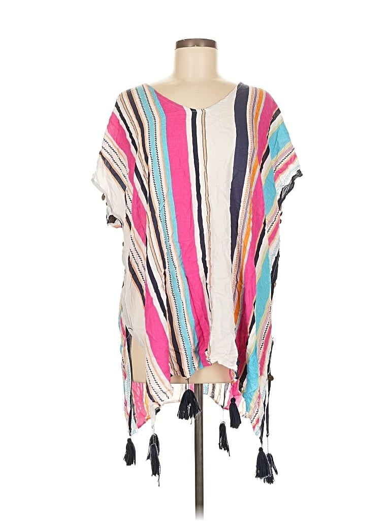 Pre-owned Surf Gypsy Swimsuit Cover Up In Pink