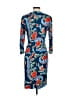 Escada 100% Polyamide Paisley Blue Casual Dress Size EU 36 / US 6 - photo 2