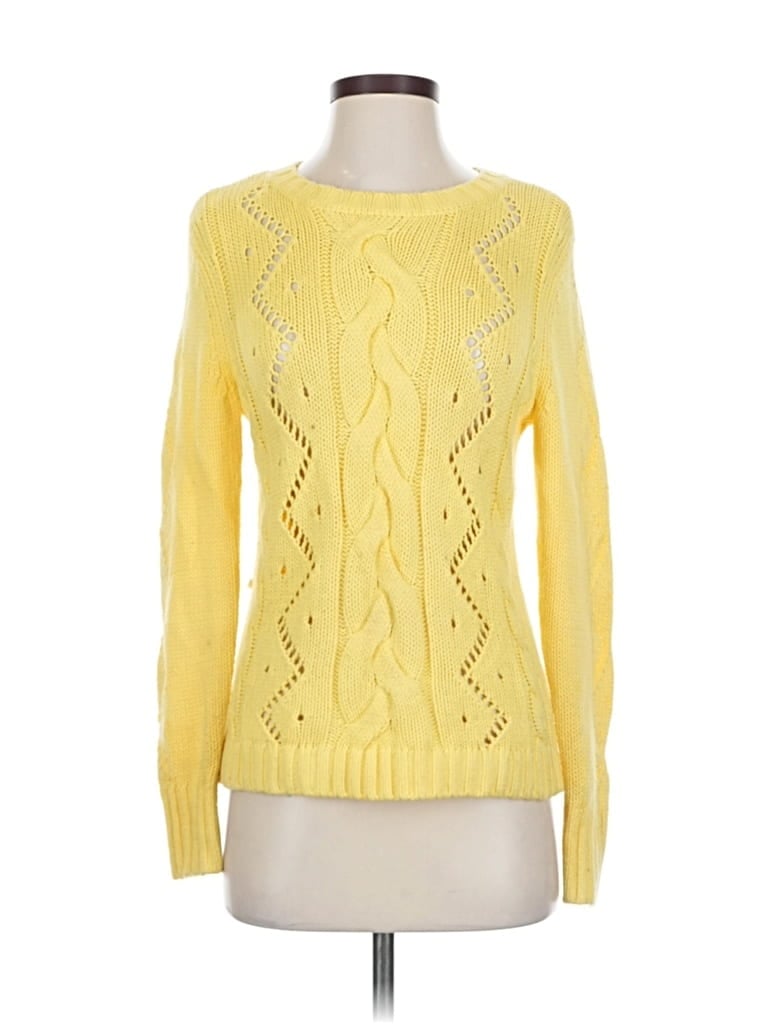 Pre-owned Talbots Pullover Sweater In Yellow