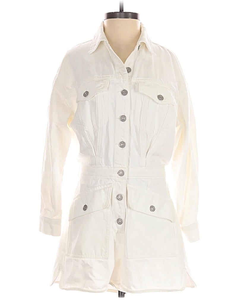 Pre-owned 7 For All Mankind Romper In White