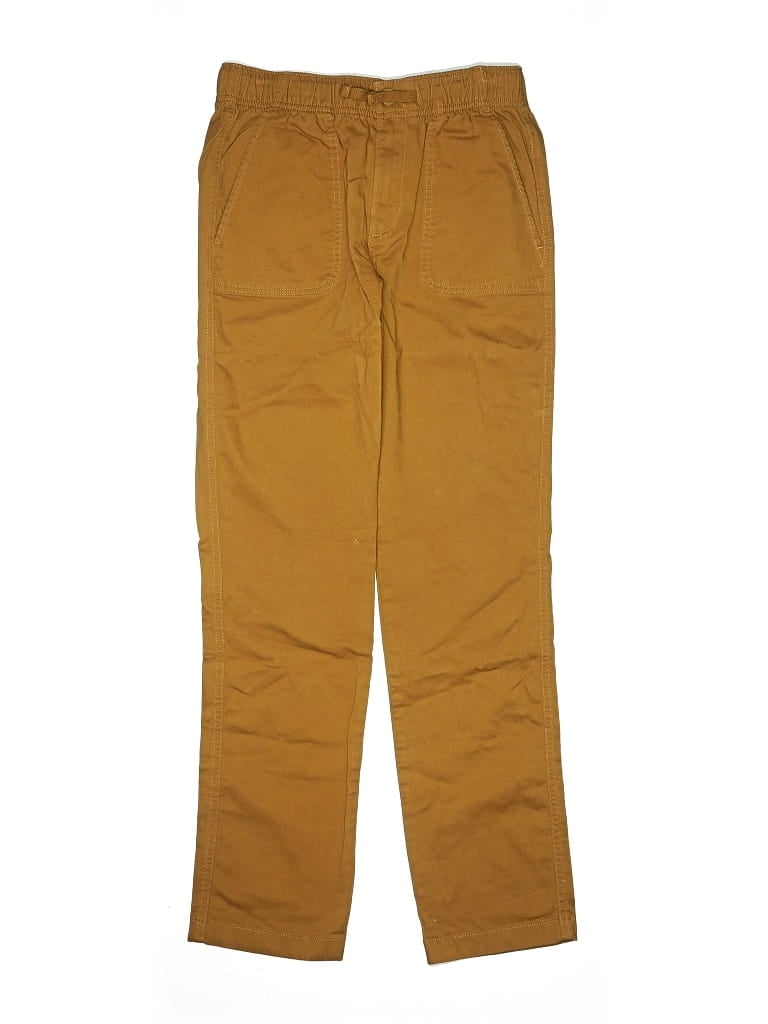 Pre-owned Crewcuts Kids' Khaki Pant In Brown