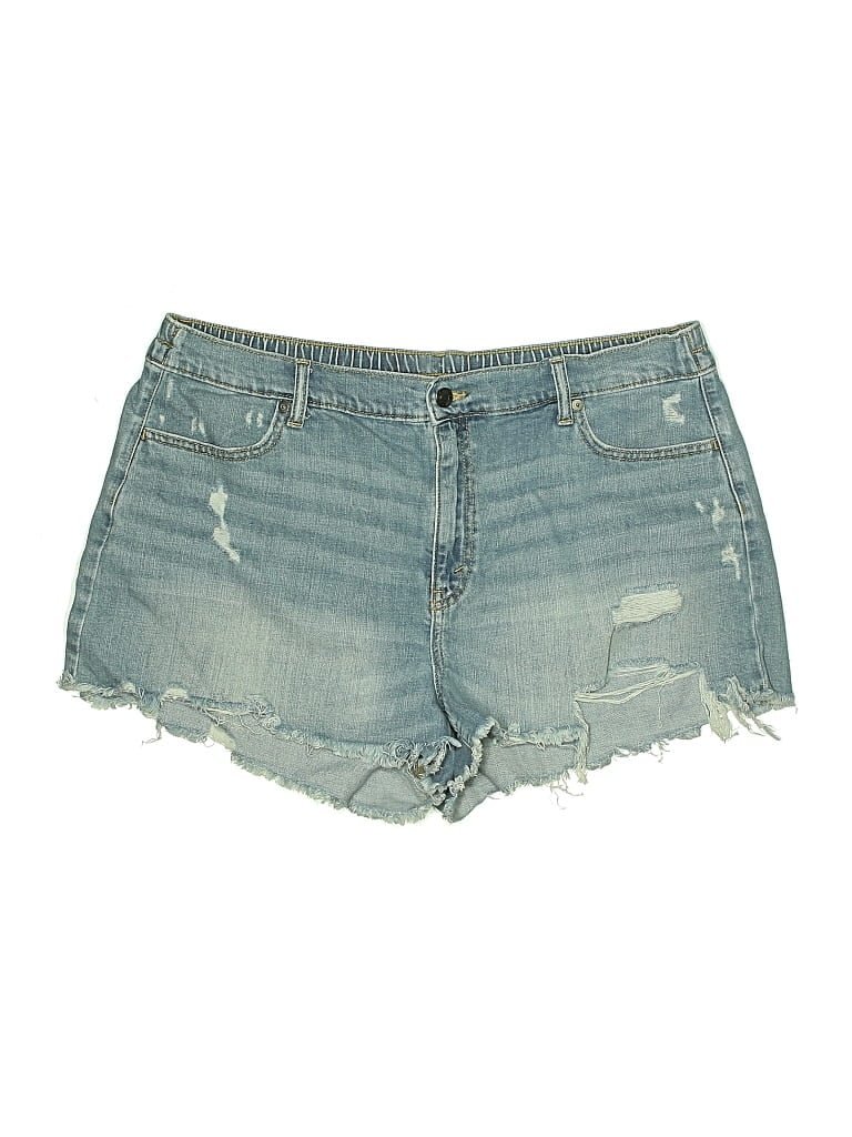 Pre-owned Aerie Denim Shorts In Blue