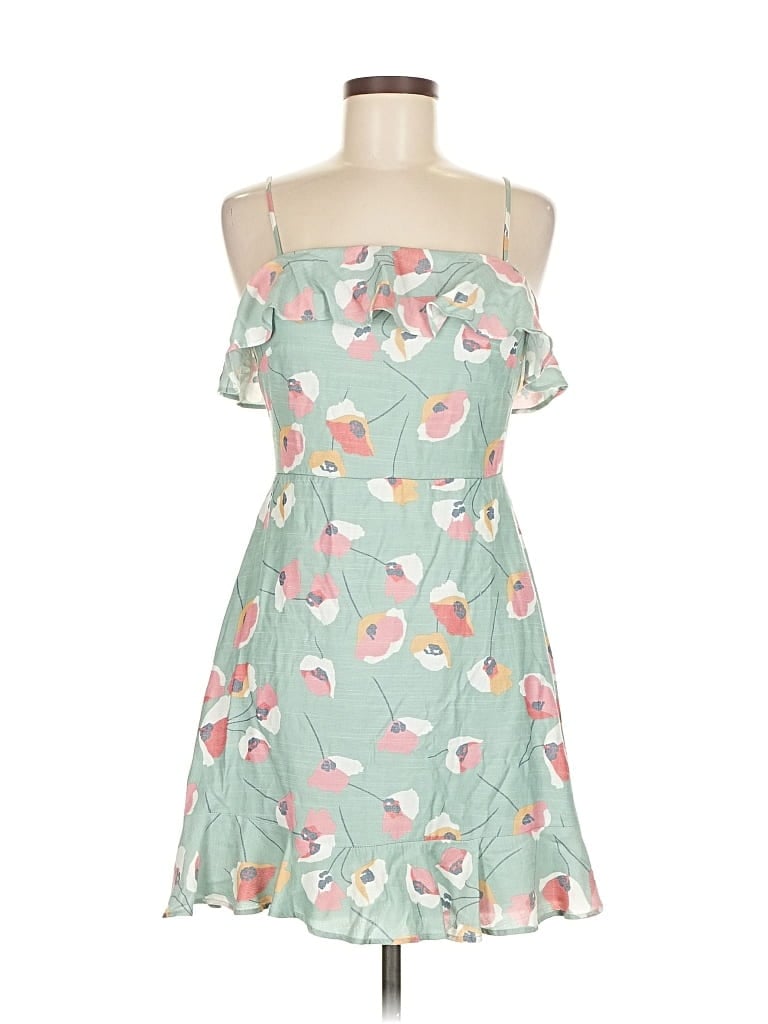 Pre-owned Row A Casual Dress In Blue