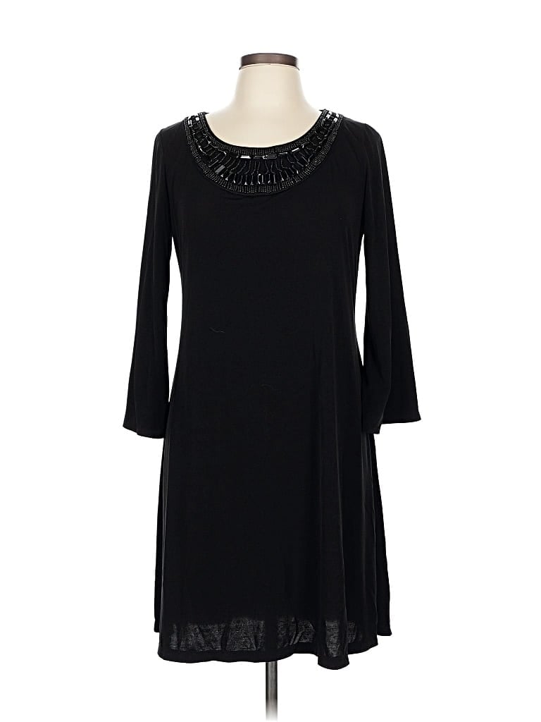 Pre-owned Ab Studio Casual Dress In Black