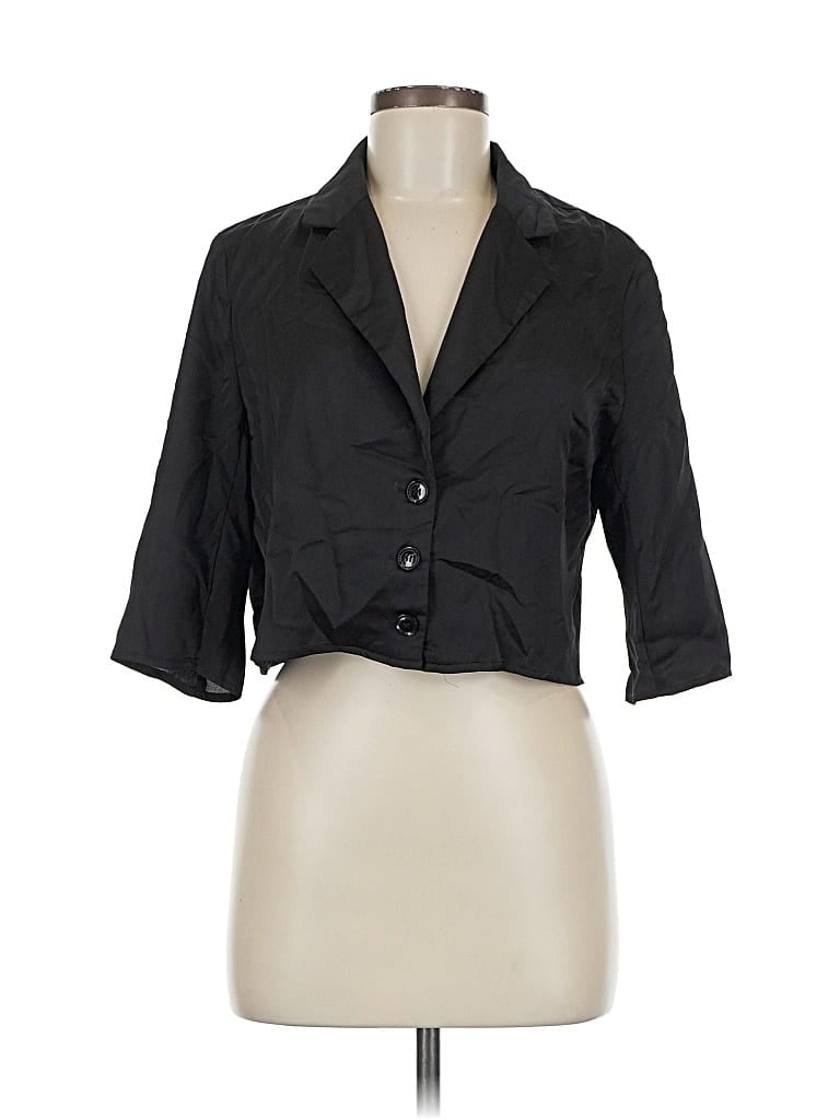 Pre-owned Lblc The Label 3/4 Sleeve Blouse In Black