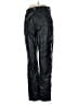 Zara 100% Polyester Black Faux Leather Pants Size 6 - photo 1