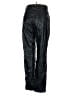 Zara 100% Polyester Black Faux Leather Pants Size 6 - photo 2