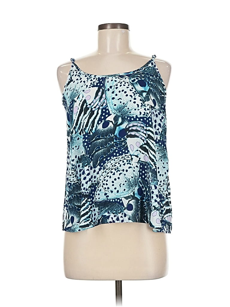 APT. 9 Pre-owned Sleeveless Blouse In Blue