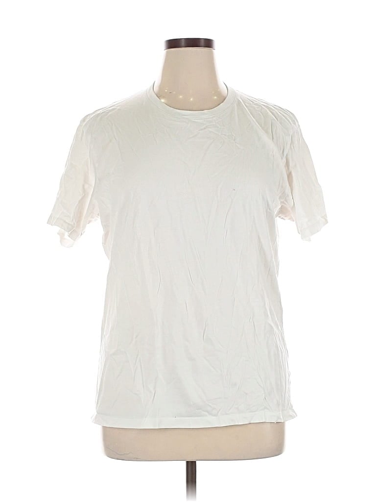 Pre-owned Uniqlo Short Sleeve T-shirt In White