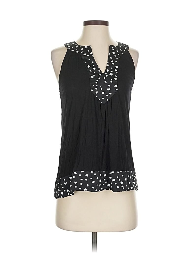 Pre-owned Twenty One Tank Top Black Plunge Neckline Tops