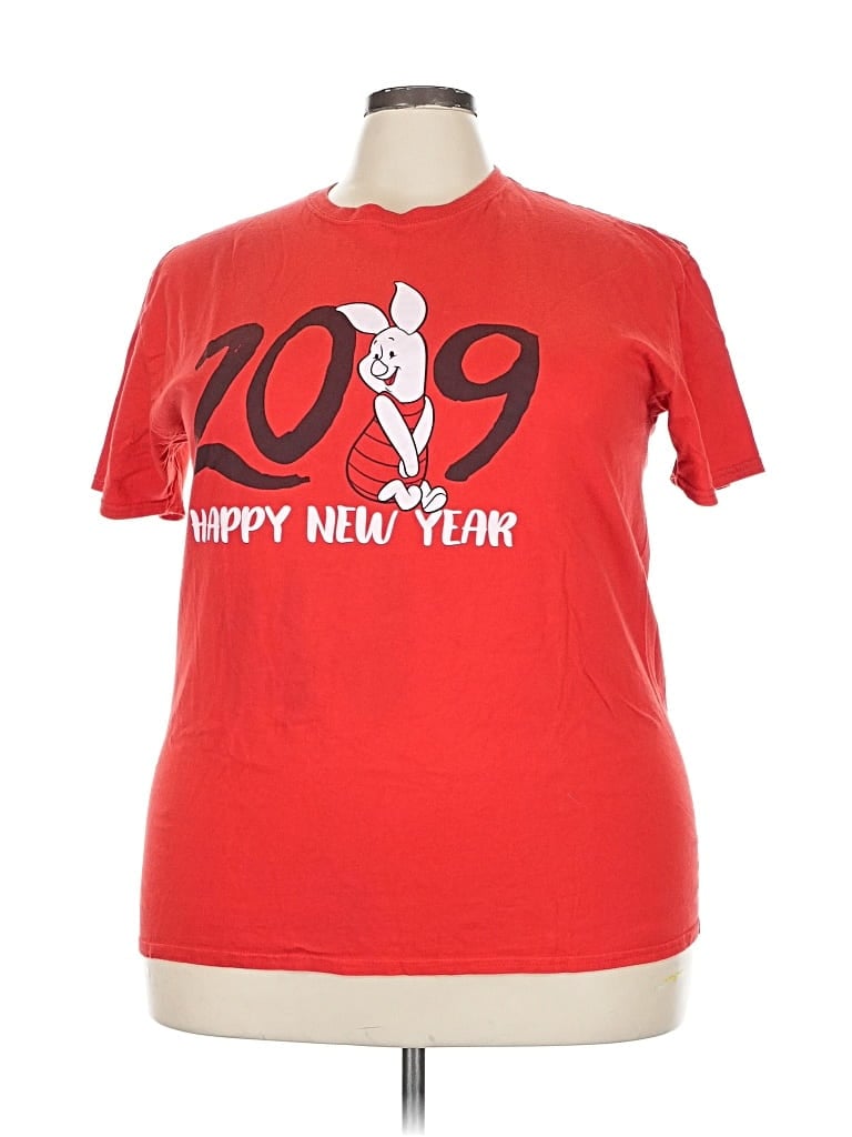 Pre-owned Disney Short Sleeve T-shirt In Red
