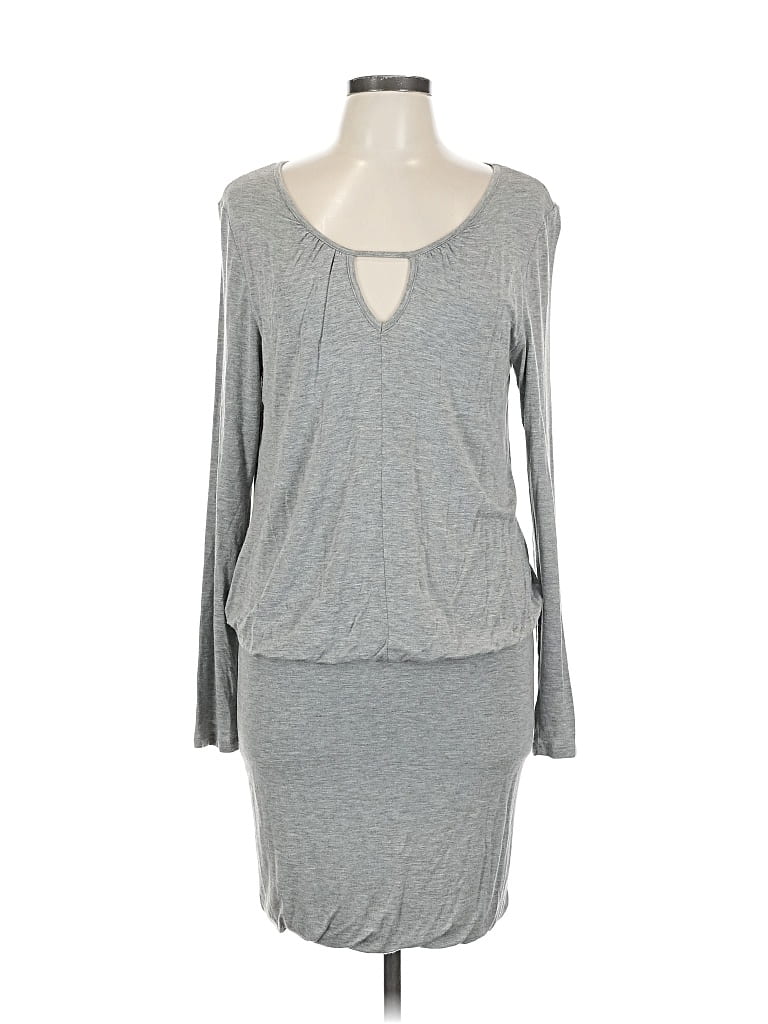 Pre-owned Bar Iii Casual Dress In Gray