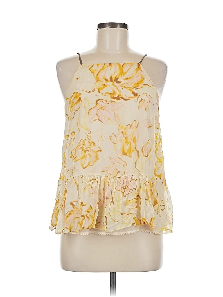 Pre-owned Hd In Paris Sleeveless Blouse In Yellow