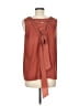 Catherine Malandrino 100% Polyester Orange Sleeveless Blouse Size M - photo 2