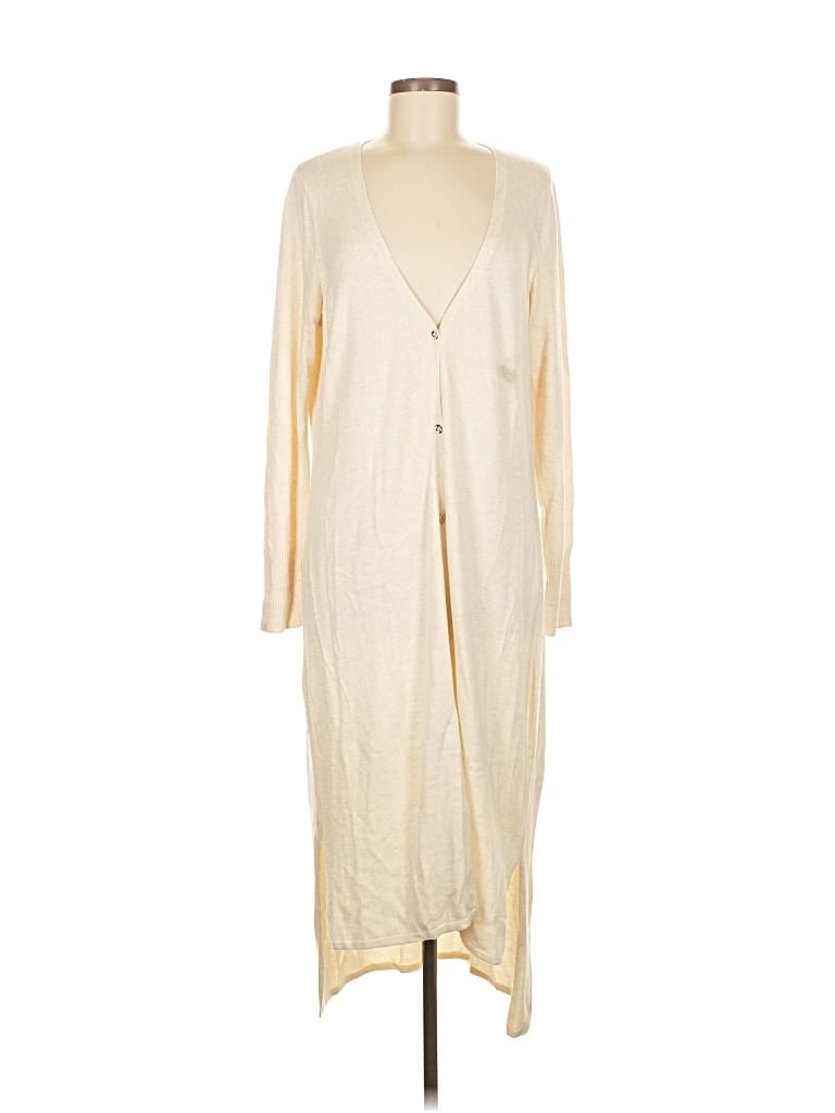 Pre-owned H By Halston Casual Dress In White