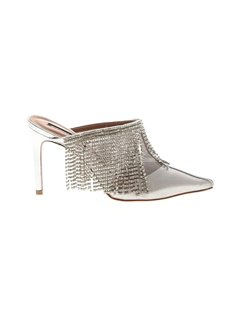 Pre-owned Bcbgmaxazria Heels In Silver