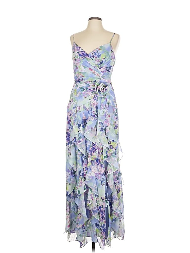 Pre-owned Xscape Casual Dress In Blue